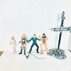 Xena Warrior Princess 1990’s Assorted Figures Lot(4) Minor Wear Read Toy Box 6in